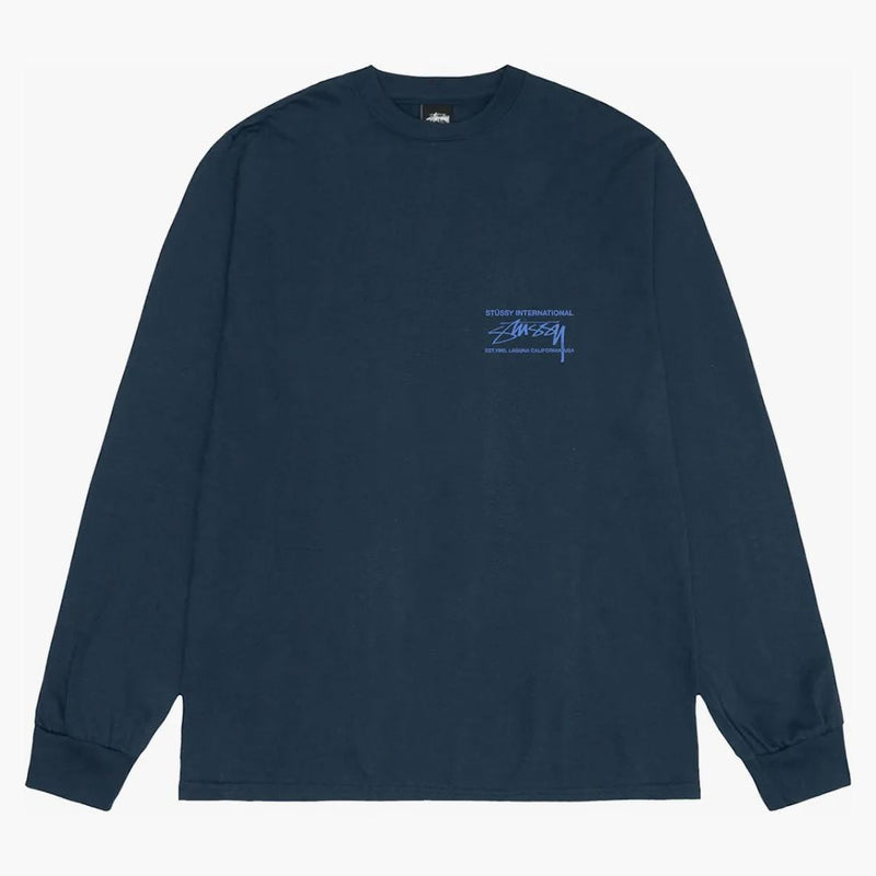 Stussy Smooth International L/S Tea Navy