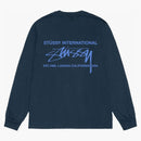 Stussy Smooth International L/s Tee Navy