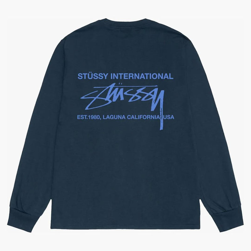 Stussy Smooth International L/S Tea Navy