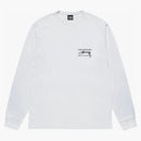 Stussy Smooth International L/s Tee White