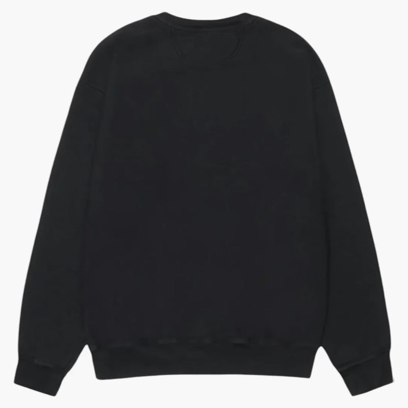 Stussy hladká pigmentová obarvená posádka černá