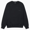 Stussy Smooth Stock Pigment Dyed Crew Black