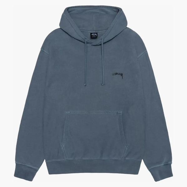 Stussy Smooth Stock Pigment Barved Hoodie Navy