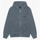 Stussy Smooth Stock Pigment Dyed Zip Hoodie Navy