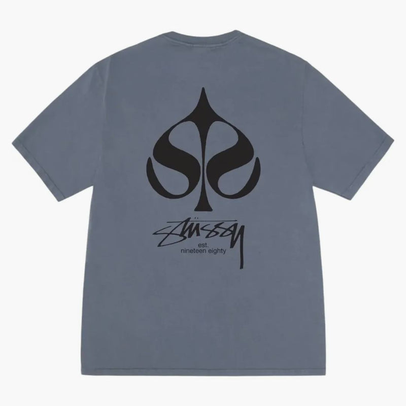Stussy Spade Pigment Dyed Tee Navy