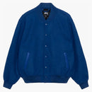 Stussy Sport Melton Varsity Jacket Royal