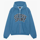 Stussy Sport Zip Hoodie Blue