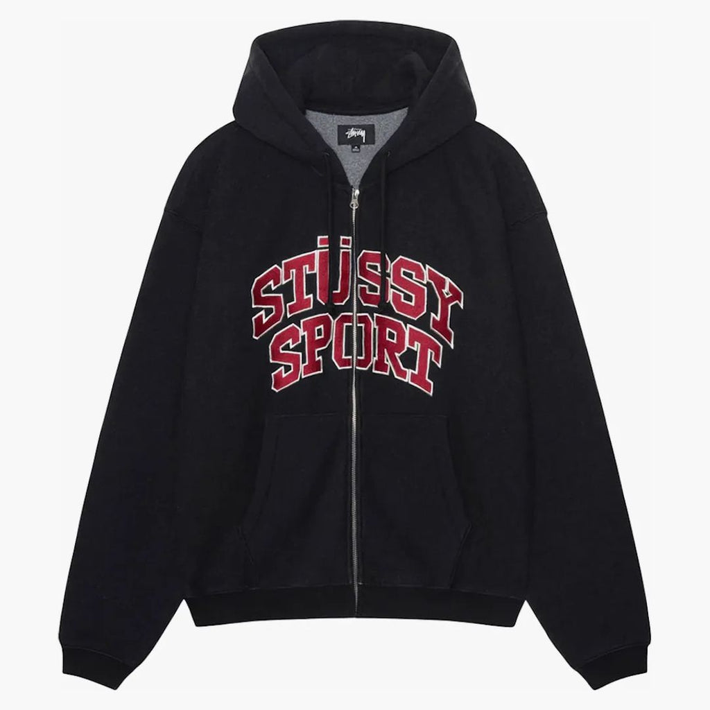 ★関税込★Stussy★SPORT ZIP HOODIE★WASHED BLACK★ Stussy Zip Hoodie Washed Black - Buy at Hypeneedz