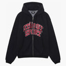 Stussy Sport Zip Hoodie Washed Black