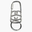 Stussy Ss Link Twist Carabiner Brushed Nickel