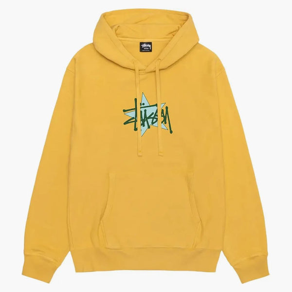 Stussy Star Pigment Dyed Hoodie Honey