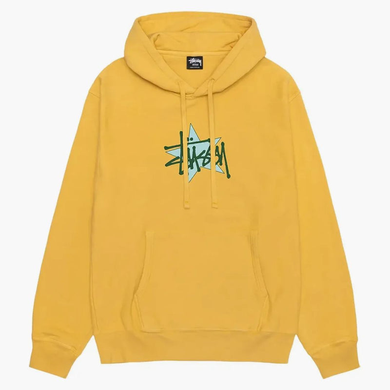 Stussy Star Pigment obarvená mikina med