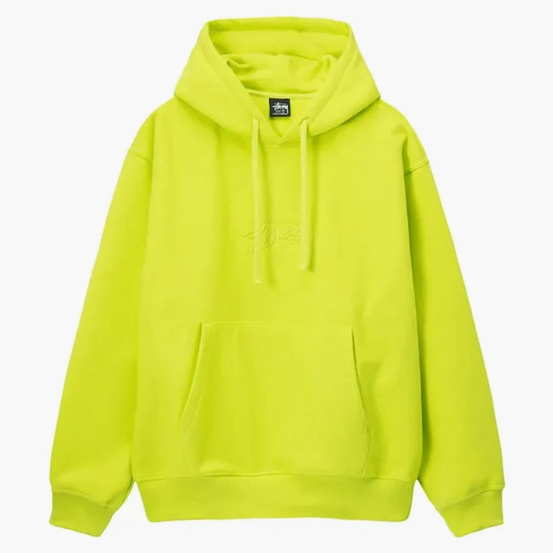 Stussy Stock Logo Applique Hoodie Keylime