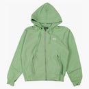 Stussy Stock Logo Zip Hoodie Zephyr Green