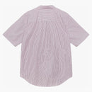 Stussy Stripe Boxy S/s 8 Ball Shirt Burgundy