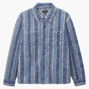 Stussy Stripe Sherpa Shirt Indigo