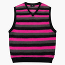 Stussy Striped Sweater Vest Pink