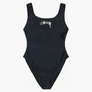 Stussy Surf Stock One Piece Swimsuit Black