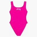 Stussy Surf Stock One Piece Swimsuit Magenta