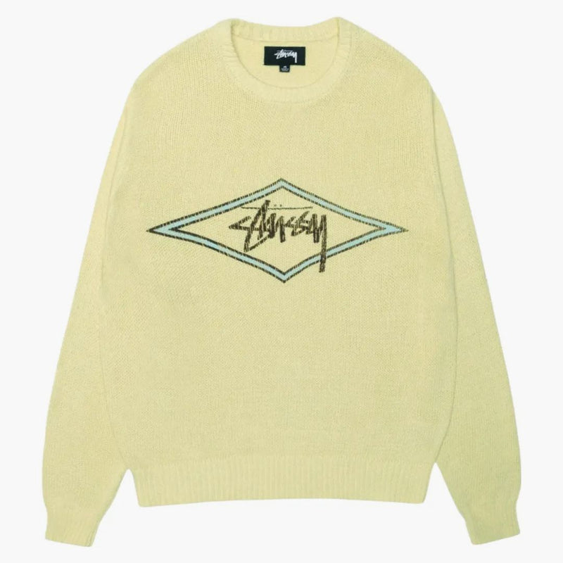 Stussy Surf Team Sweater Faded Lime