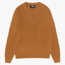 Stussy Surfman Icon Cotton Linen Crew Brown