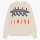 Stussy Surfman Icon Cotton Linen Crew Ivory