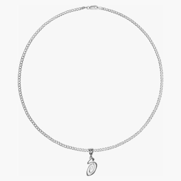 Stussy Swirly S Chain Sterling Silver