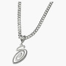 Stussy Swirly s cadena de plata esterlina de plata