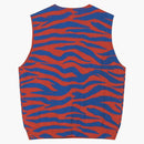Stussy Tiger Printed Sweater Vest Red