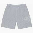 Stussy Tonal Applique Fleece Short Grey Heather