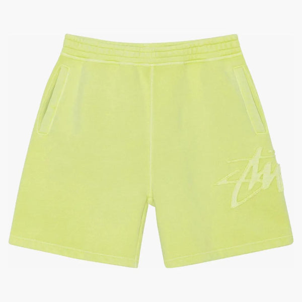 Stussy Tonal Applique Fleece Short Lime