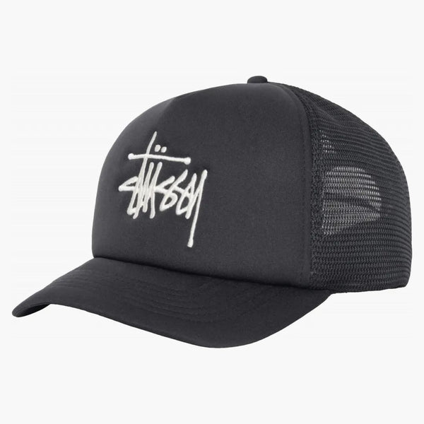Stussy Trucker Big Basic Snapback Black