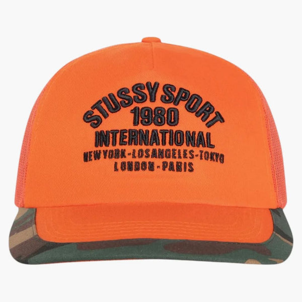 Stussy Trucker International Snapback Orange
