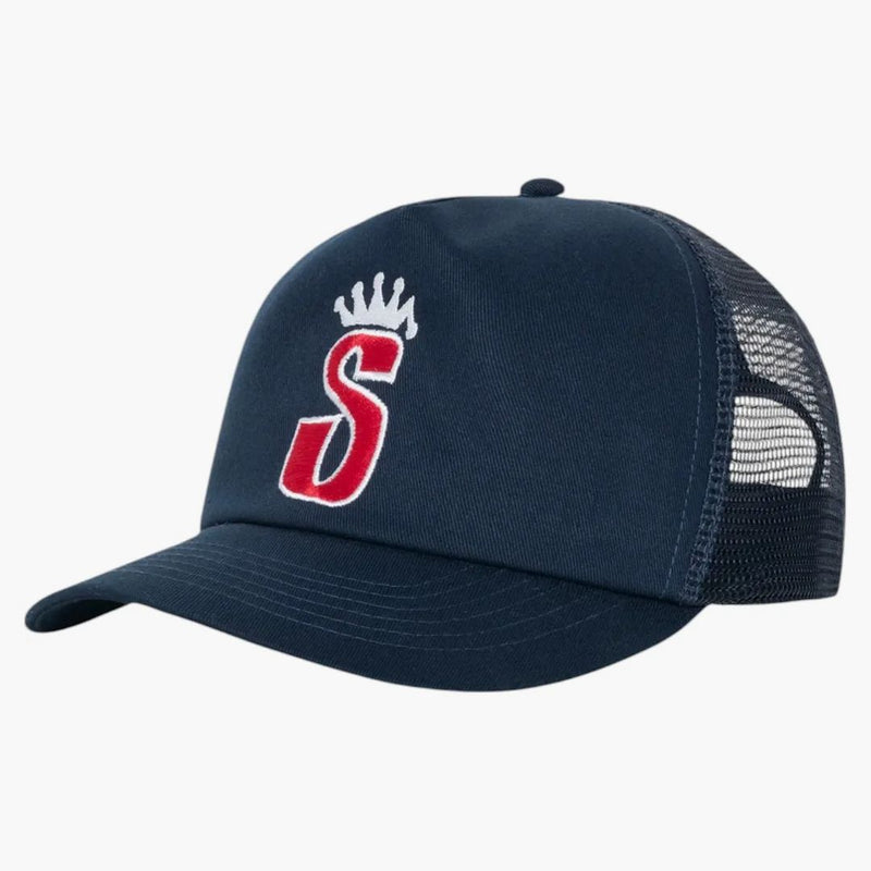 Stussy Trucker S Crown Snapback Navy