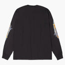 Stussy Two Star L/s Pigment Dyed Tee Faded Black