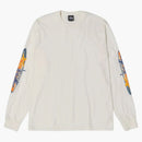 Stussy Two Star L/s Pigment Dyed Tee Natural