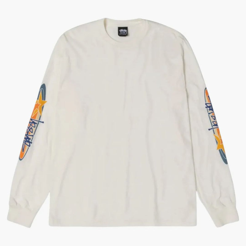 Stussy Two Star L/s Pigment Dyed Tee Natural