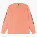 Stussy Two Star L/s Pigment Dyed Tee Sherbert