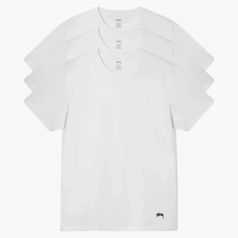 SET Underhirt Stussy (3 pacchetti) bianco