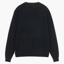 Stussy Waffle Knit Cashmere Crew Black