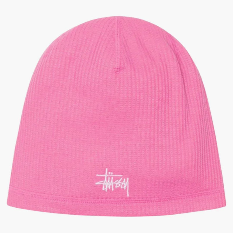 Stussy Waffle Skullcap Beanie Pink