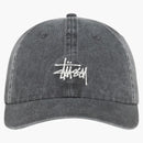 Stussy Washed Basic Cap Cap Washed Charcoal