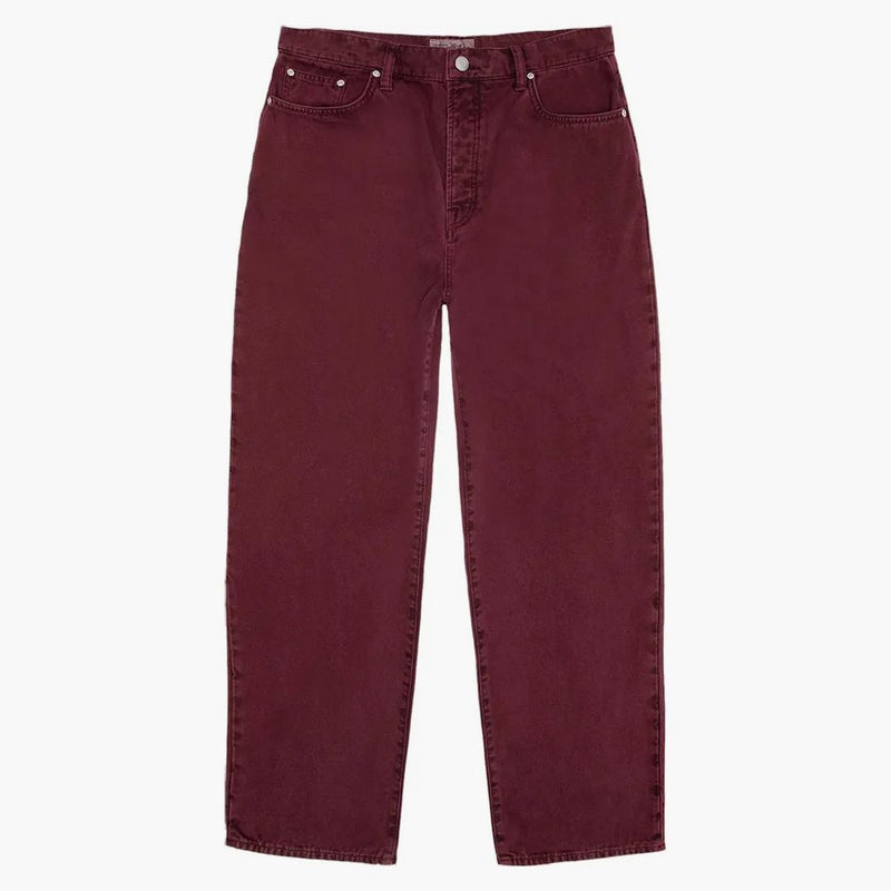 Stussy lavato tela grande vino jean