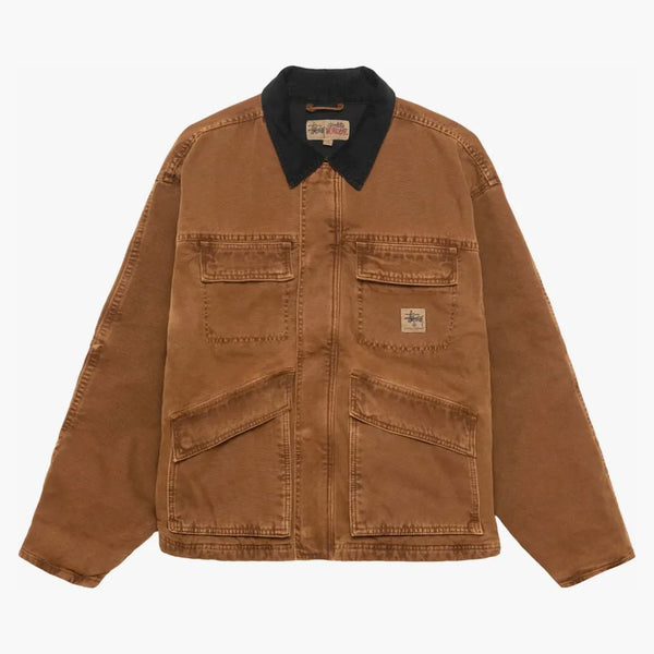 Stussy Washed Canvas Shop Jacket Bronze