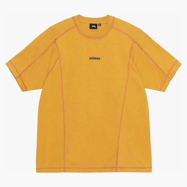 Stussy Wave Cotton Crew hořčice