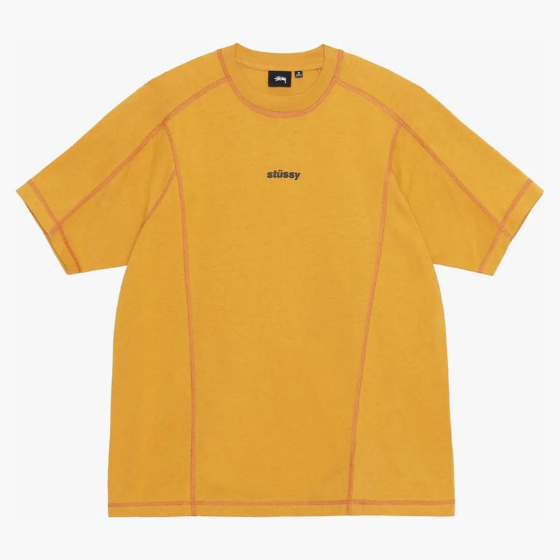 Stussy Wave Cotton Crew Mustard