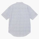 Camicia a strisce ondulate di Stussy Wavy Stripes bianche/blu
