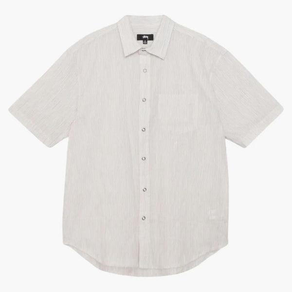 Stussy Wavy Striped Shirt White/Natural Stripes