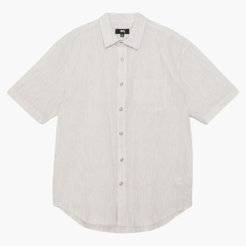Stussy Wavy Striped Shirt White/Natural Stripes