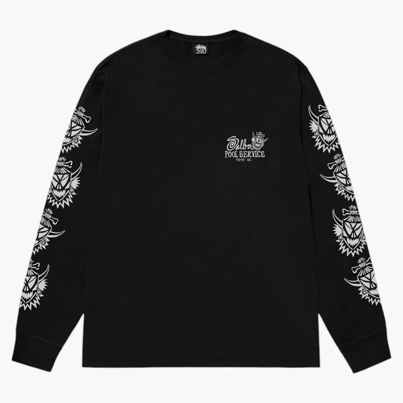 Stussy Witch Doctor Pigment Dyed L/S TEA NERO